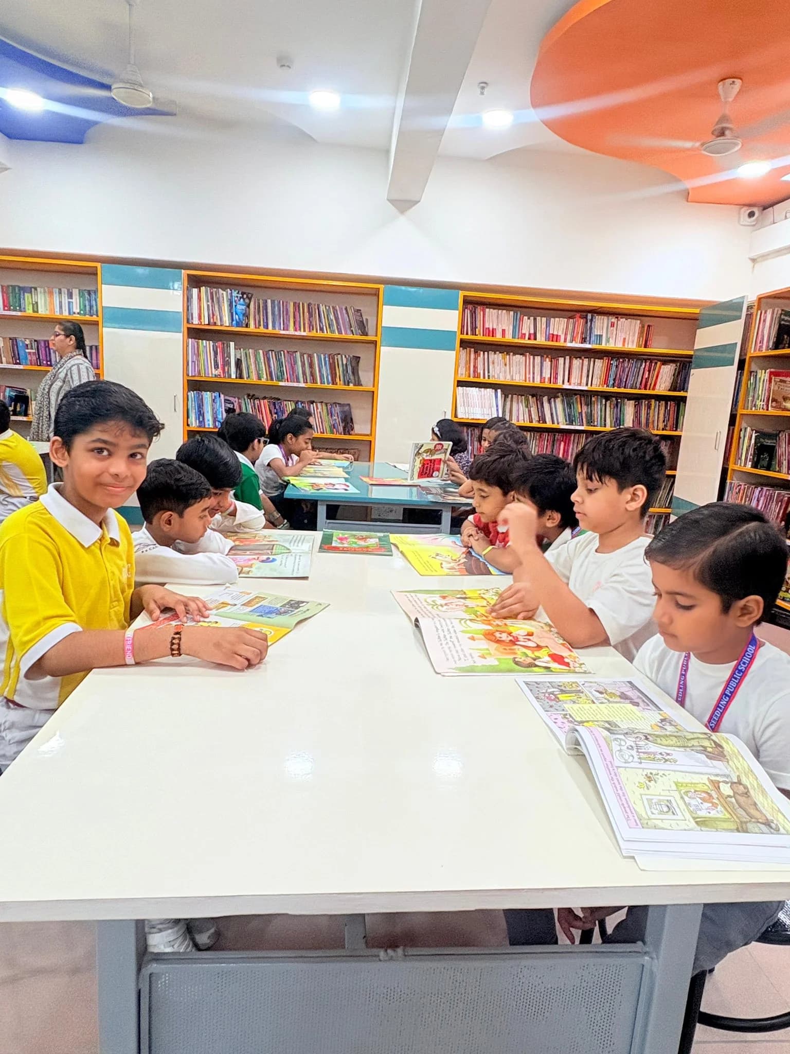 Students in a Seedling International School School classroom